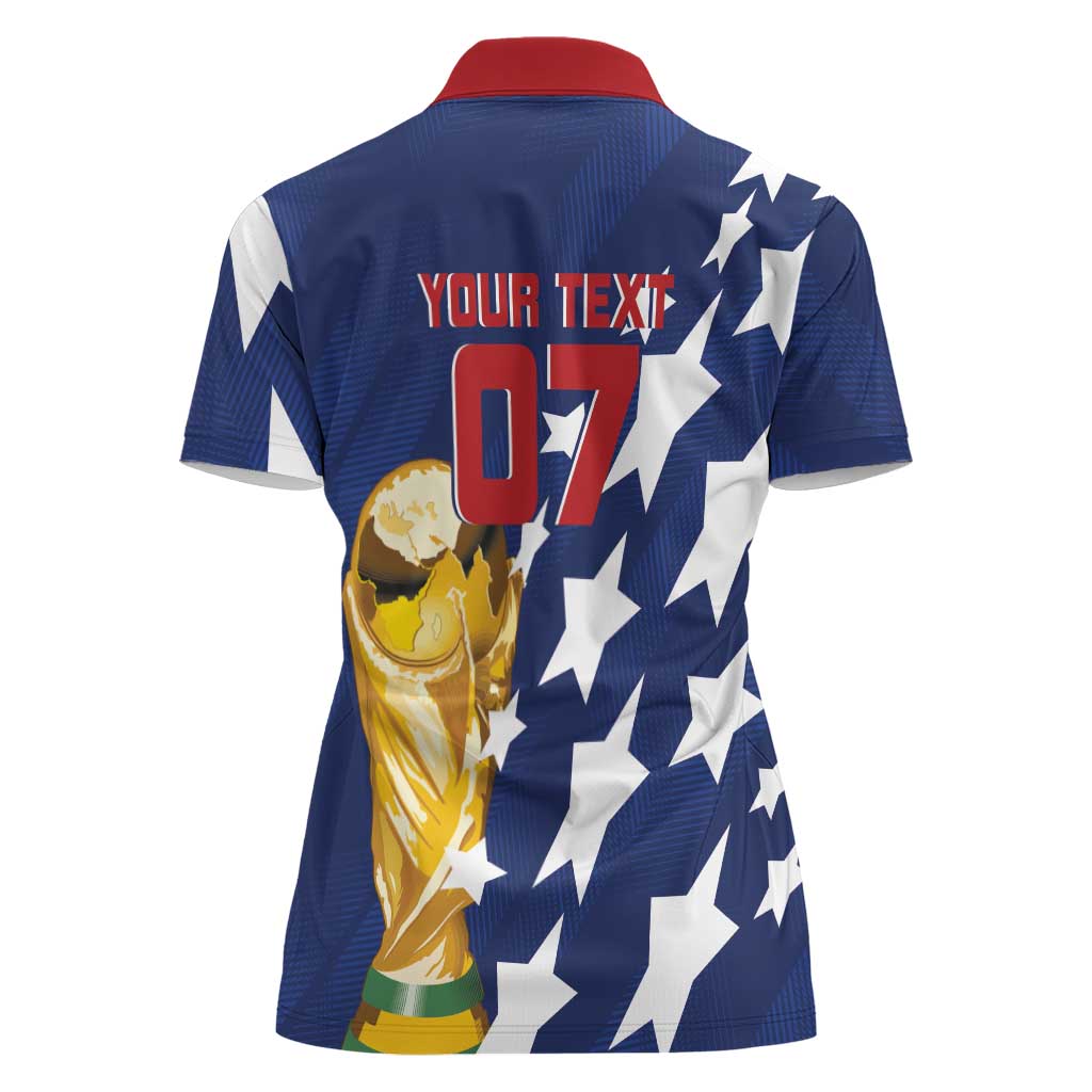 USA Soccer Custom Vintage 1994 Inspired Women Polo Shirt - Wonder Print Shop