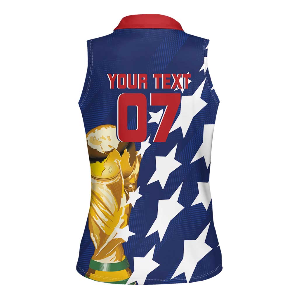 USA Soccer Custom Vintage 1994 Inspired Women Sleeveless Polo Shirt - Wonder Print Shop