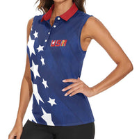 USA Soccer Custom Vintage 1994 Inspired Women Sleeveless Polo Shirt - Wonder Print Shop