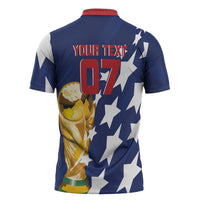 USA Soccer Custom Vintage 1994 Inspired Zipper Polo Shirt - Wonder Print Shop