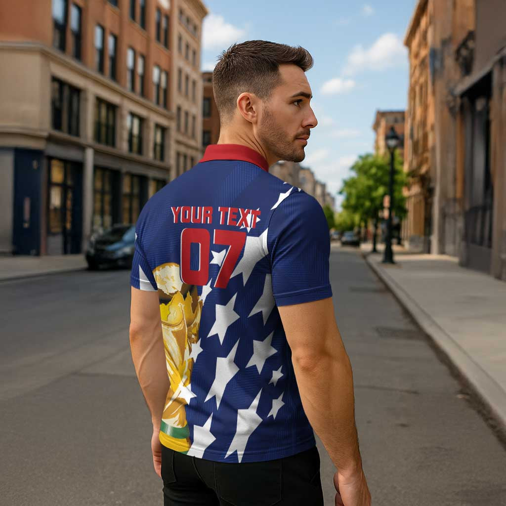 USA Soccer Custom Vintage 1994 Inspired Zipper Polo Shirt - Wonder Print Shop