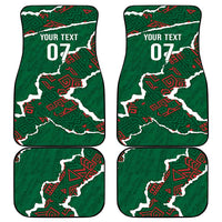 Morocco Football Custom Car Mats Grunge Motifs