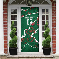 Morocco Football Custom Door Cover Grunge Motifs
