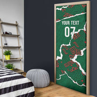 Morocco Football Custom Door Cover Grunge Motifs