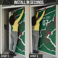 Morocco Football Custom Door Cover Grunge Motifs