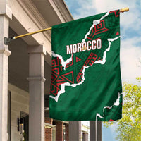 Morocco Football Garden Flag Grunge Motifs