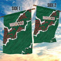Morocco Football Garden Flag Grunge Motifs