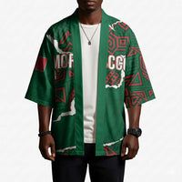 Morocco Football Custom Kimono Grunge Motifs