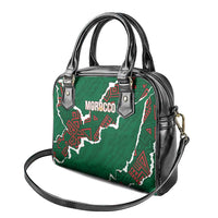 Morocco Football Shoulder Handbag Grunge Motifs
