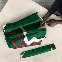 Morocco Football Umbrella Grunge Motifs