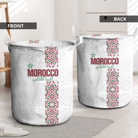 Morocco Atlas Lions Laundry Basket Arabesque Inspired Pattern