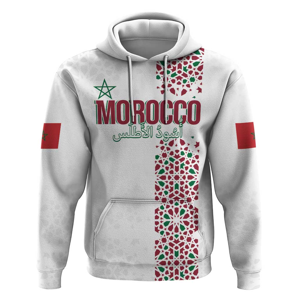 Morocco Atlas Lions Personalized Hoodie Arabesque Inspired Pattern
