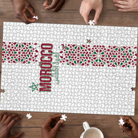 Morocco Atlas Lions Puzzle Arabesque Inspired Pattern