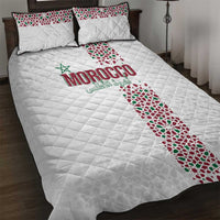 Morocco Atlas Lions Quilt Bed Set Arabesque Inspired Pattern