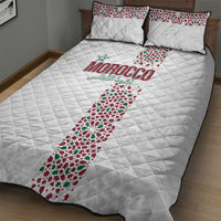 Morocco Atlas Lions Quilt Bed Set Arabesque Inspired Pattern