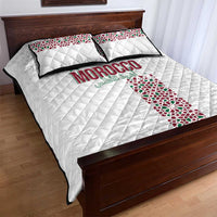 Morocco Atlas Lions Quilt Bed Set Arabesque Inspired Pattern