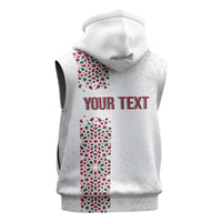 Morocco Atlas Lions Personalized Sleeveless Hoodie Arabesque Inspired Pattern