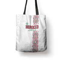 Morocco Atlas Lions Tote Bag Arabesque Inspired Pattern