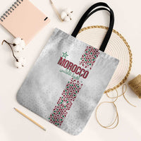 Morocco Atlas Lions Tote Bag Arabesque Inspired Pattern