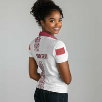 Morocco Atlas Lions Personalized Women Polo Shirt Arabesque Inspired Pattern