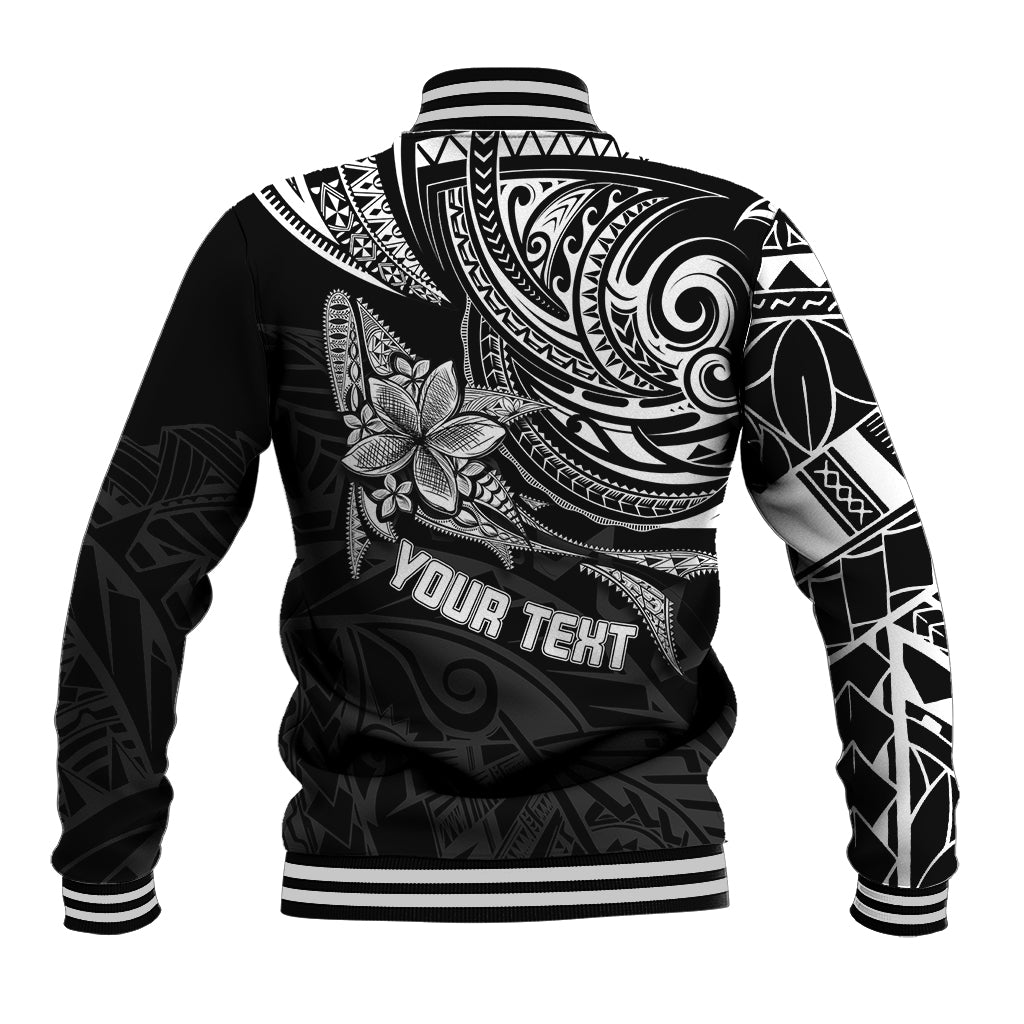 Personalised Father's Day Polynesian Baseball Jacket Best Dad Ever - Black LT7 - Wonder Print Shop