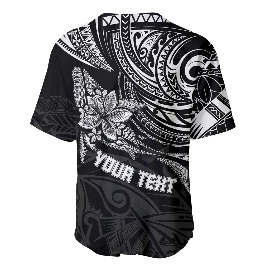 Personalised Father's Day Polynesian Baseball Jersey Best Dad Ever - Black LT7 - Wonder Print Shop