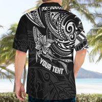 Personalised Father's Day Polynesian Hawaiian Shirt Best Dad Ever - Black - Wonder Print Shop