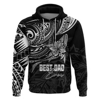 Personalised Father's Day Polynesian Hoodie Best Dad Ever - Black - Wonder Print Shop