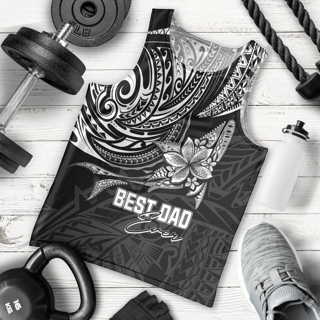 personalised-fathers-day-polynesian-men-tank-top-best-dad-ever-black