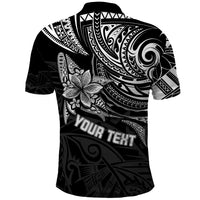 Custom Fathers Day Polynesian Polo Shirt Best Dad Ever Black - Wonder Print Shop