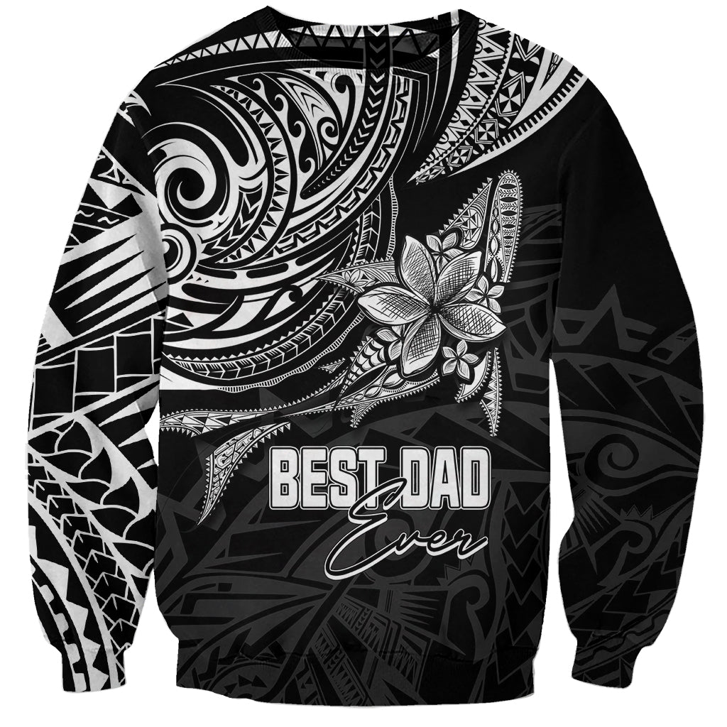 Personalised Father's Day Polynesian Sweatshirt Best Dad Ever - Black - Wonder Print Shop