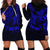 Personalised Father's Day Polynesian Hoodie Dress Best Dad Ever - Blue - Wonder Print Shop