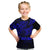 Personalised Father's Day Polynesian Kid T Shirt Best Dad Ever - Blue - Wonder Print Shop