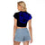 Personalised Father's Day Polynesian Raglan Cropped T Shirt Best Dad Ever - Blue - Wonder Print Shop