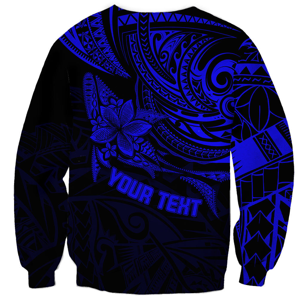 Personalised Father's Day Polynesian Sweatshirt Best Dad Ever - Blue - Wonder Print Shop