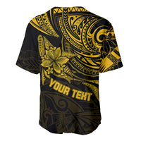 Personalised Father's Day Polynesian Baseball Jersey Best Dad Ever - Gold LT7 - Wonder Print Shop