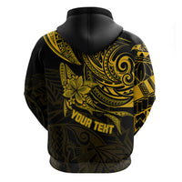 Personalised Father's Day Polynesian Hoodie Best Dad Ever - Gold - Wonder Print Shop