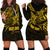 Personalised Father's Day Polynesian Hoodie Dress Best Dad Ever - Gold - Wonder Print Shop