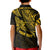 Custom Fathers Day Polynesian Polo Shirt for Kid Best Dad Ever Gold - Wonder Print Shop