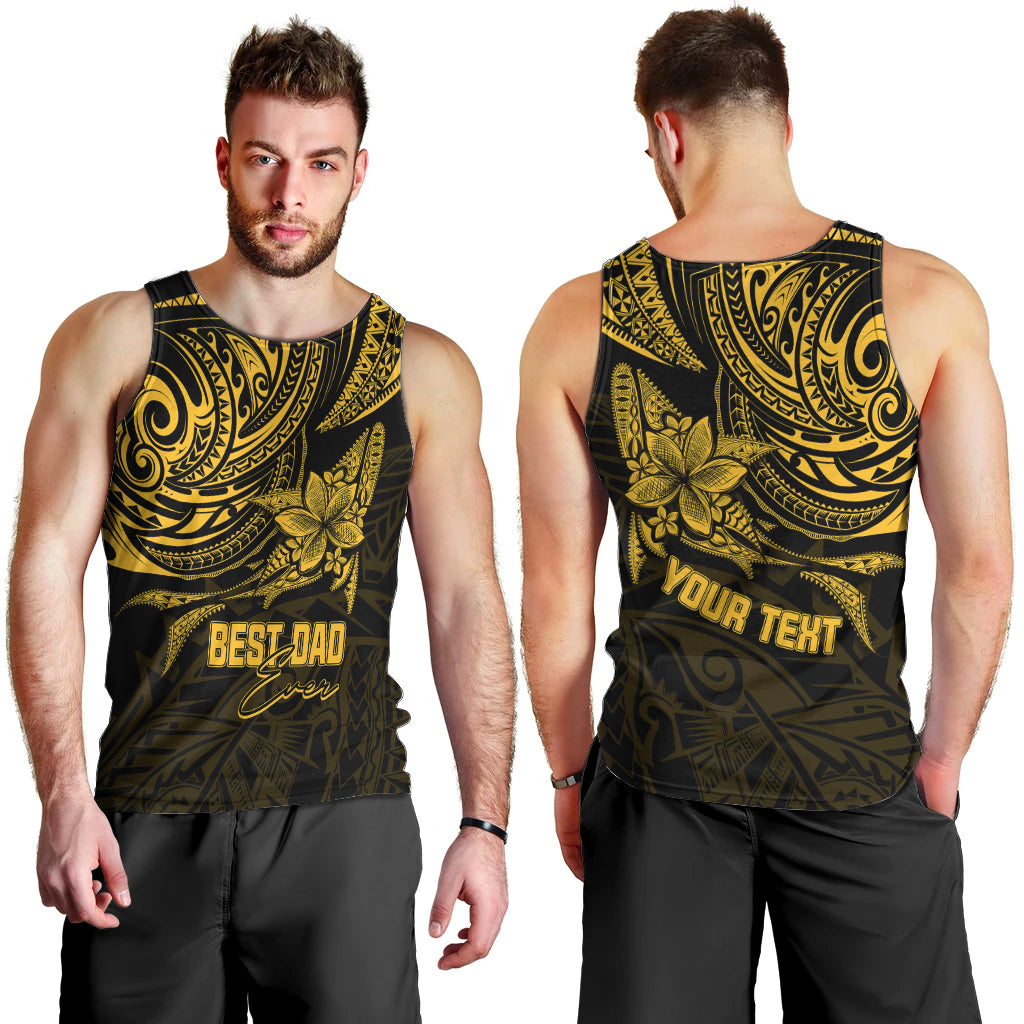 personalised-fathers-day-polynesian-men-tank-top-best-dad-ever-gold