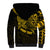 Personalised Father's Day Polynesian Sherpa Hoodie Best Dad Ever - Gold - Wonder Print Shop