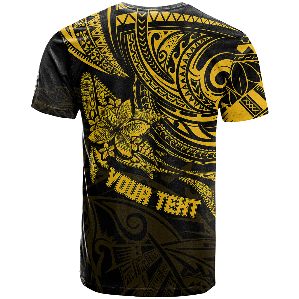 Personalised Father's Day Polynesian T Shirt Best Dad Ever - Gold - Wonder Print Shop