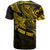Personalised Father's Day Polynesian T Shirt Best Dad Ever - Gold - Wonder Print Shop
