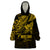 Personalised Father's Day Polynesian Wearable Blanket Hoodie Best Dad Ever - Gold - Wonder Print Shop