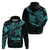 Personalised Father's Day Polynesian Hoodie Best Dad Ever - Turquoise - Wonder Print Shop