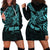 Personalised Father's Day Polynesian Hoodie Dress Best Dad Ever - Turquoise - Wonder Print Shop