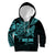 Personalised Father's Day Polynesian Kid Hoodie Best Dad Ever - Turquoise - Wonder Print Shop