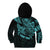 Personalised Father's Day Polynesian Kid Hoodie Best Dad Ever - Turquoise - Wonder Print Shop