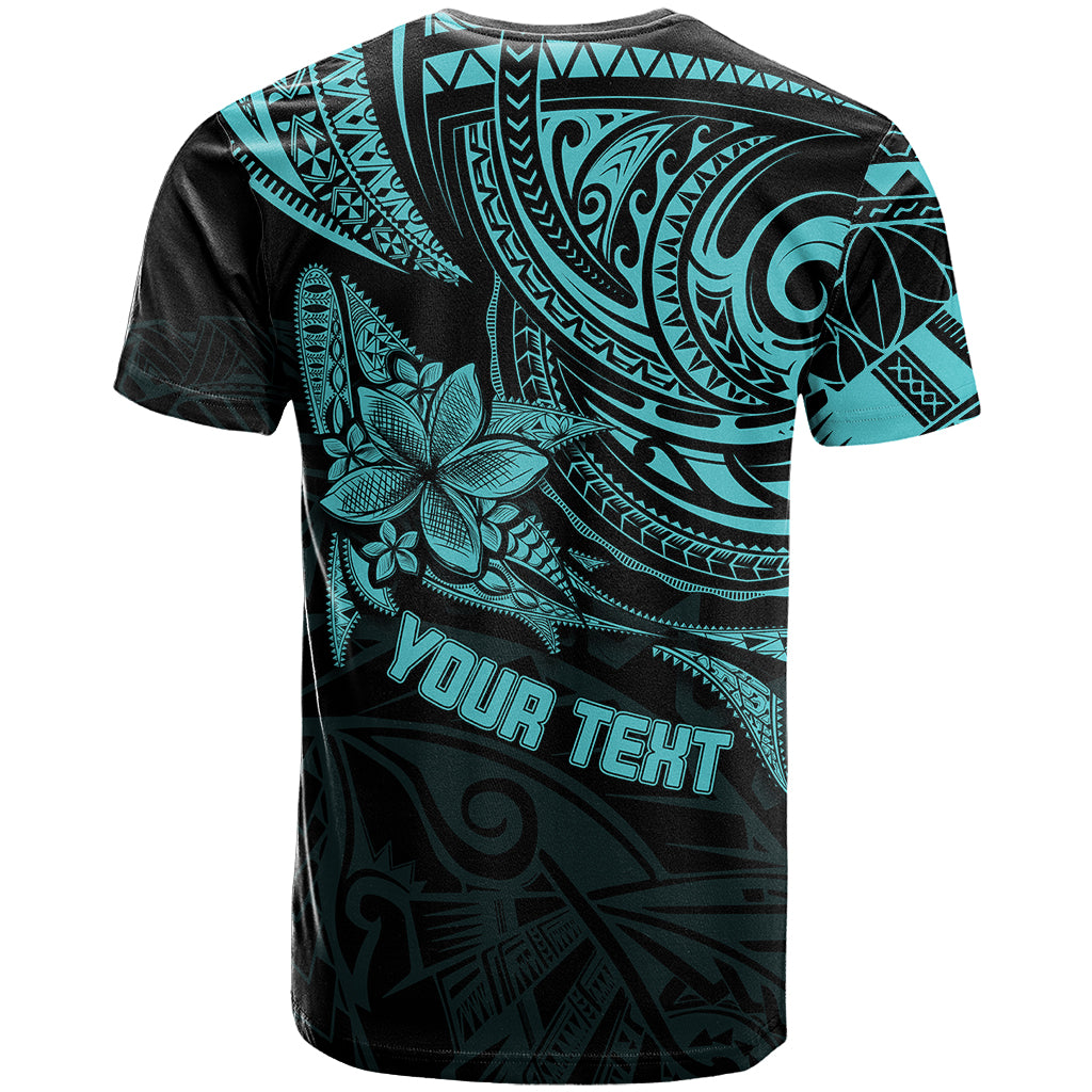 Personalised Father's Day Polynesian T Shirt Best Dad Ever - Turquoise - Wonder Print Shop