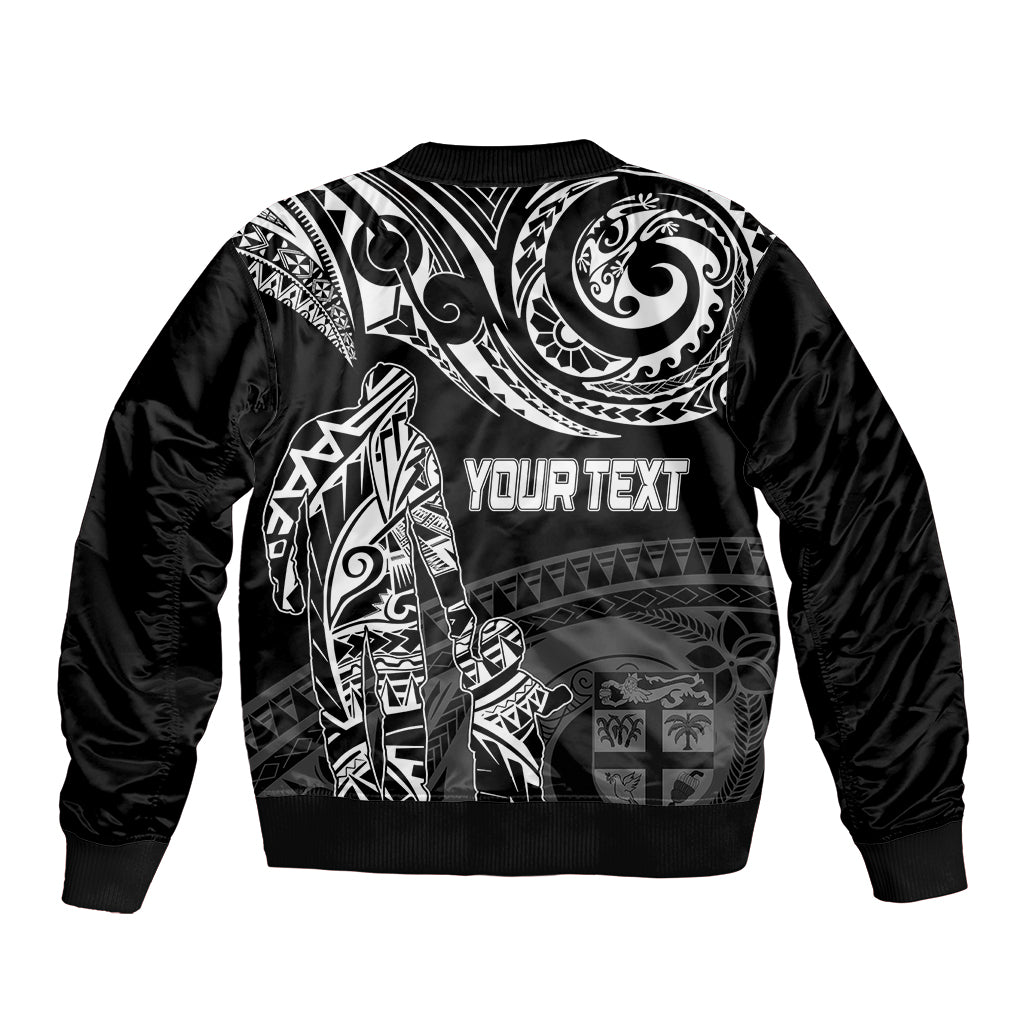 Personalised Father's Day Fiji Bomber Jacket Polynesian Dad & Kid LT7 - Wonder Print Shop